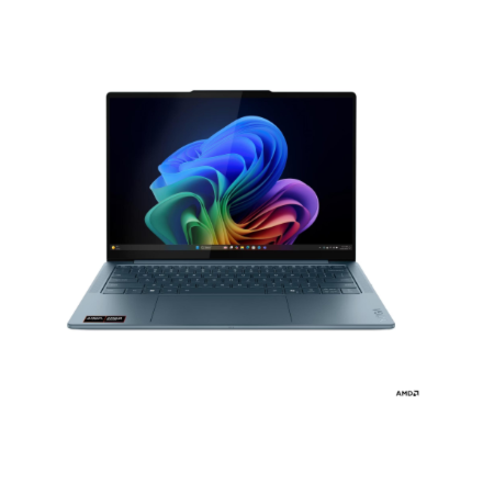 Lenovo Yoga Slim 7 14AKP10 AMD | Tidal Teal | 14 " | OLED | WUXGA | 1920 x 1200 pixels | Glossy | AMD Ryzen AI 7 | 350 | 16 GB | Soldered LPDDR5X | Solid-state drive capacity 512 GB | AMD Radeon 860M Graphics | Windows 11 Home | 802.11be | Bluetooth version 5.4 | Keyboard language English | Keyboard backlit | Warranty 24 month(s) | Battery warranty 12 month(s)