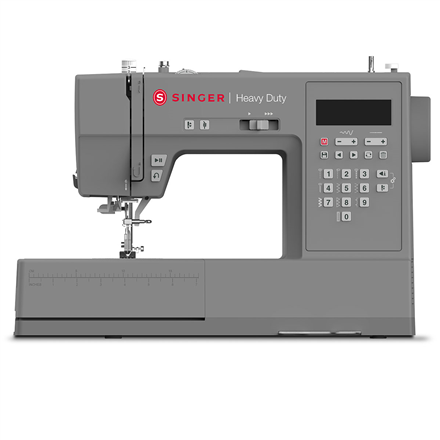 Singer | Heavy Duty Sewing Machine | HD6705C | Rechargeable | Number of stitches 200 | Number of buttonholes 1 | Grey | Number of brush heads included 1