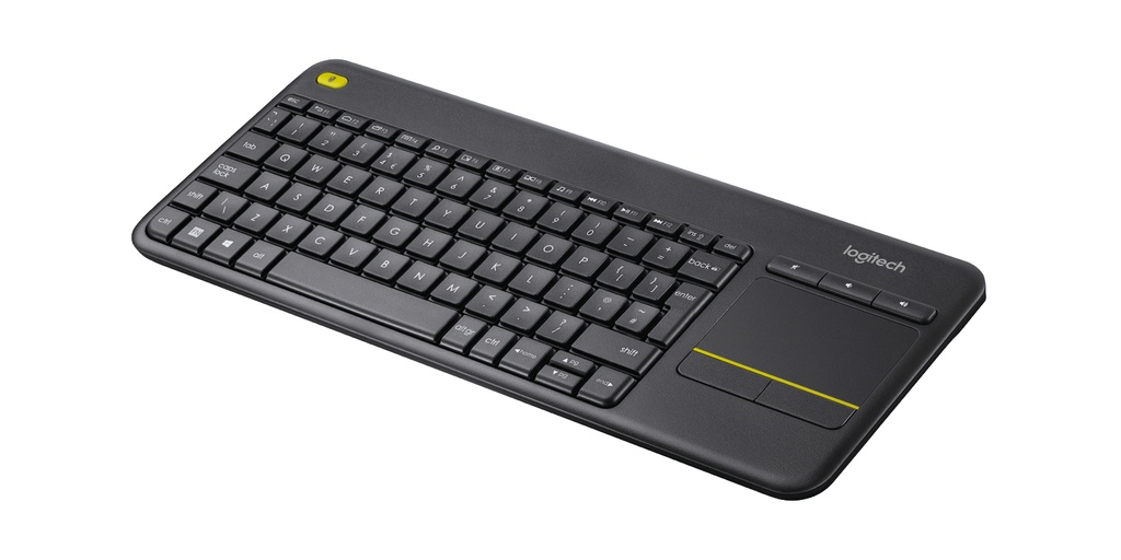 LOGITECH Wireless Touch Keyboard k400 Plus - INT BLACK