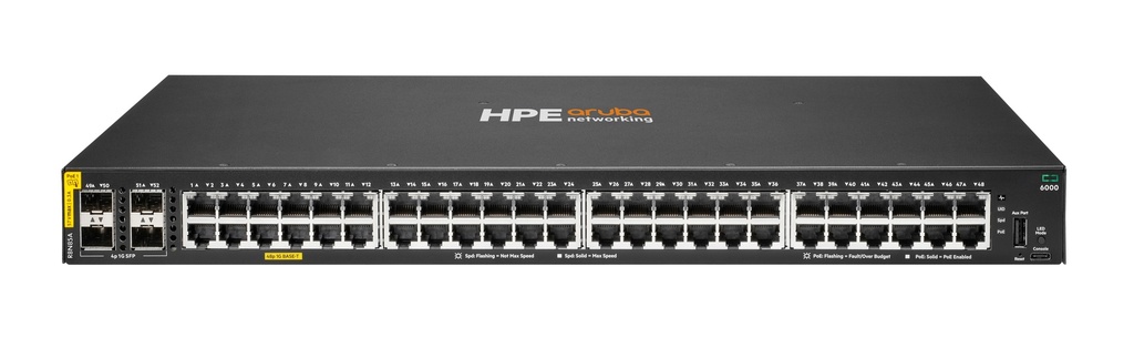 Aruba 6000 48G CL4 4SFP Swch Europe - English localization