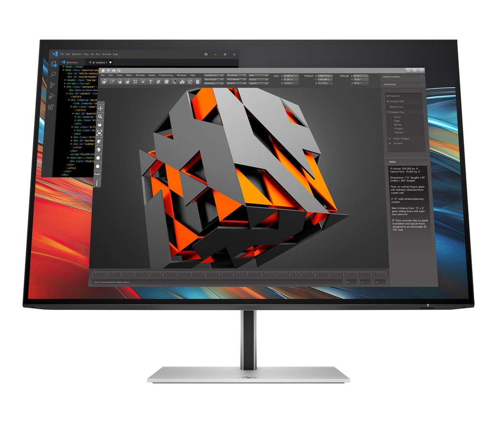 HP 724pn Series 7 Pro WUXGA Monitor - OPENBOX - 24" 1920x1200 WUXGA 350-nit 100Hz AG, IPS, HDMI/DisplayPort Daisy-Chain, 4x USB-A, height adjustable/tilt/swivel/pivot, 3 years (replaces Z24n G3)