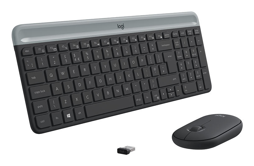 Logitech MK470 Slim Combo Wireless Keyboard + Mouse, US, Graphite