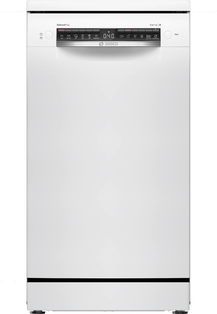 BOSCH Free standing Dishwasher SPS4HMW13E, Energy class D, 45cm, White
