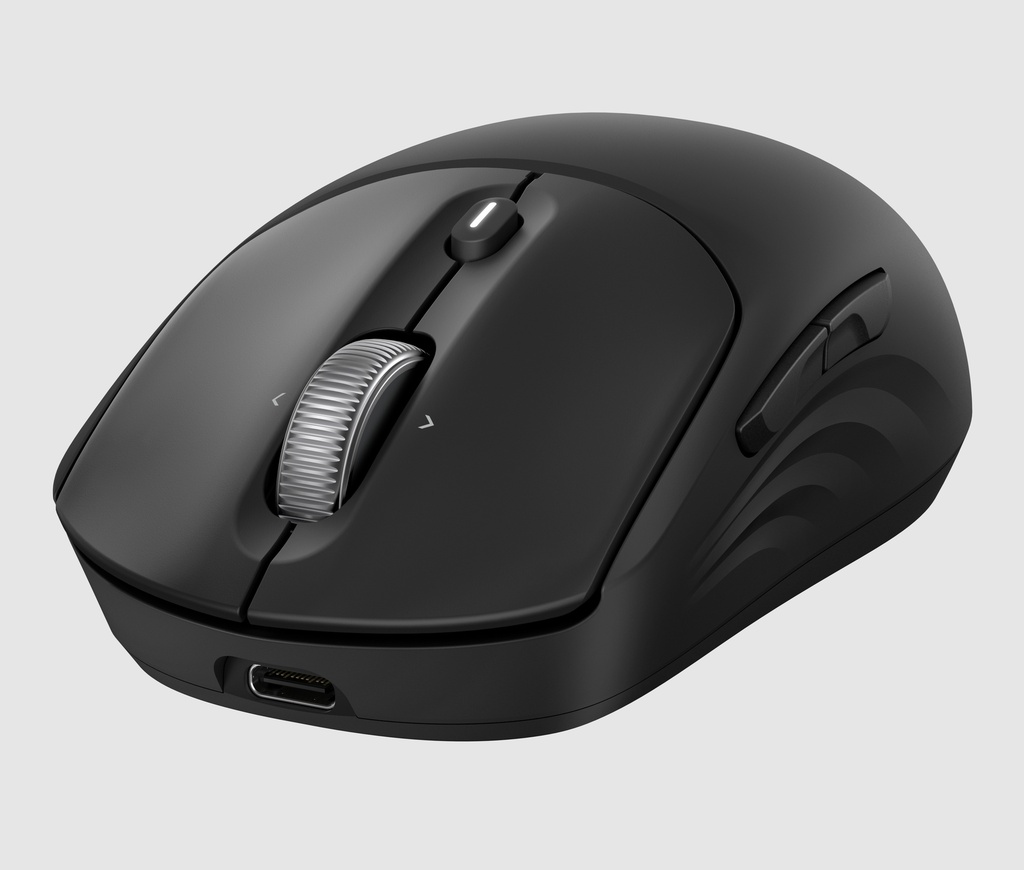 HP 705 Super Capacitor Wireless Mouse - Multi-Device, Programmable, 4-way scrolling, Ultra-Fast Rechargeable, Multi Surface, 6000 dpi - Black