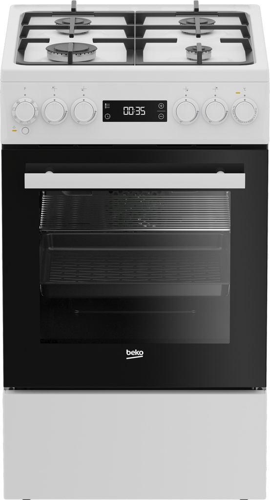 BEKO Cooker FSM51339DWDS, Width 50 cm, A, Gas/Electric, White