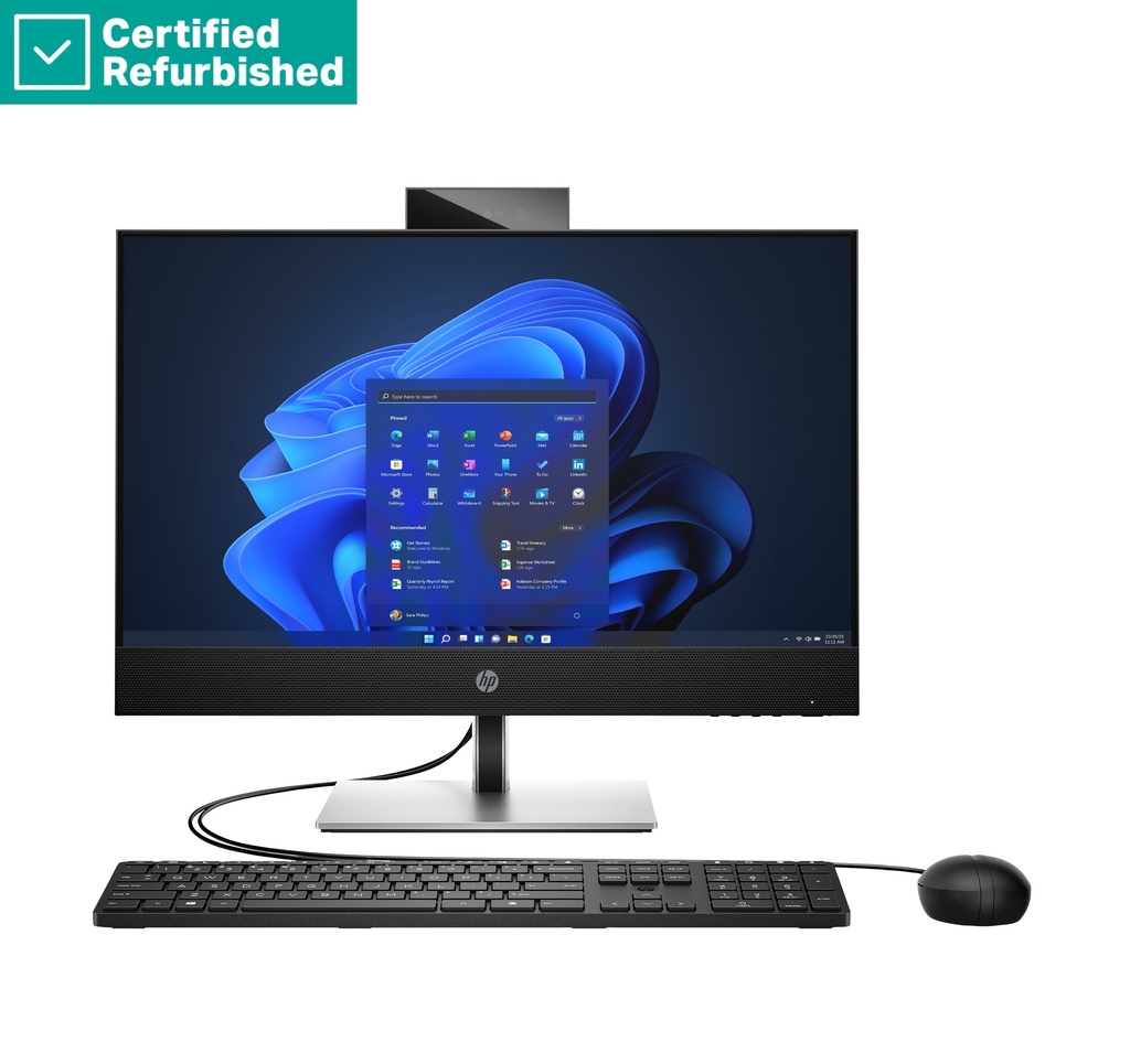 RENEW SILVER HP Pro 440 G9 AIO All-In-One - i7-13700T, 16GB, 512GB SSD, 23.8 FHD Non-Touch AG, Height Adjustable, USB Mouse, Win 11 Pro, 1 years