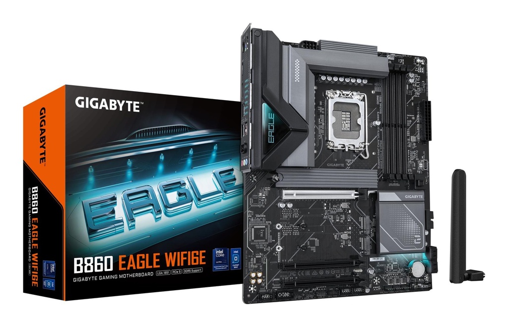 Mainboard | Gigabyte Intel B860 Express LGA1851 Memory DDR5 B860EAGLEWIFI6E1.0