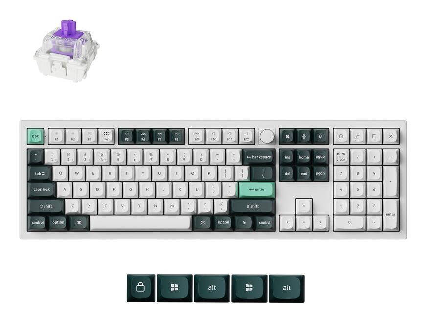 Keyboard | Keychron Q6H-P1 Q6 HE RGB Shell White