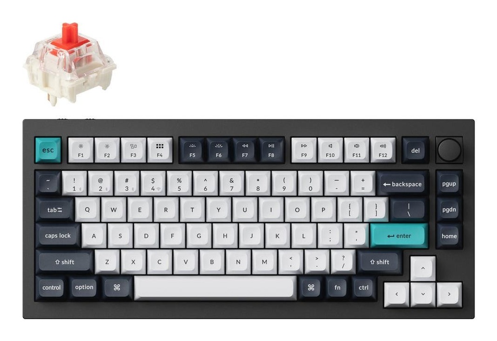Keyboard | Keychron Q1M-M1 Q1 MAX RGB Carbon Black