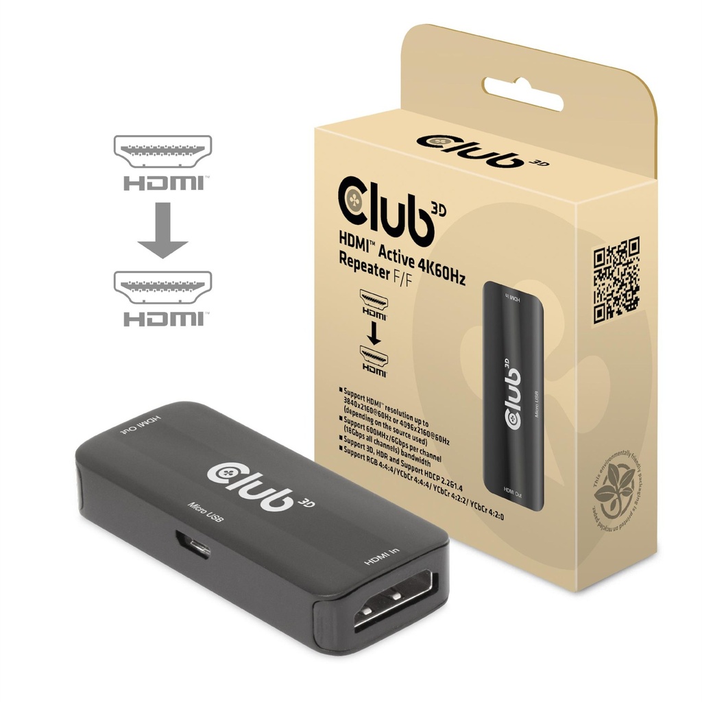 Adapter | Club3d CAC-1307 I O Adapter HDMI TO USB F F