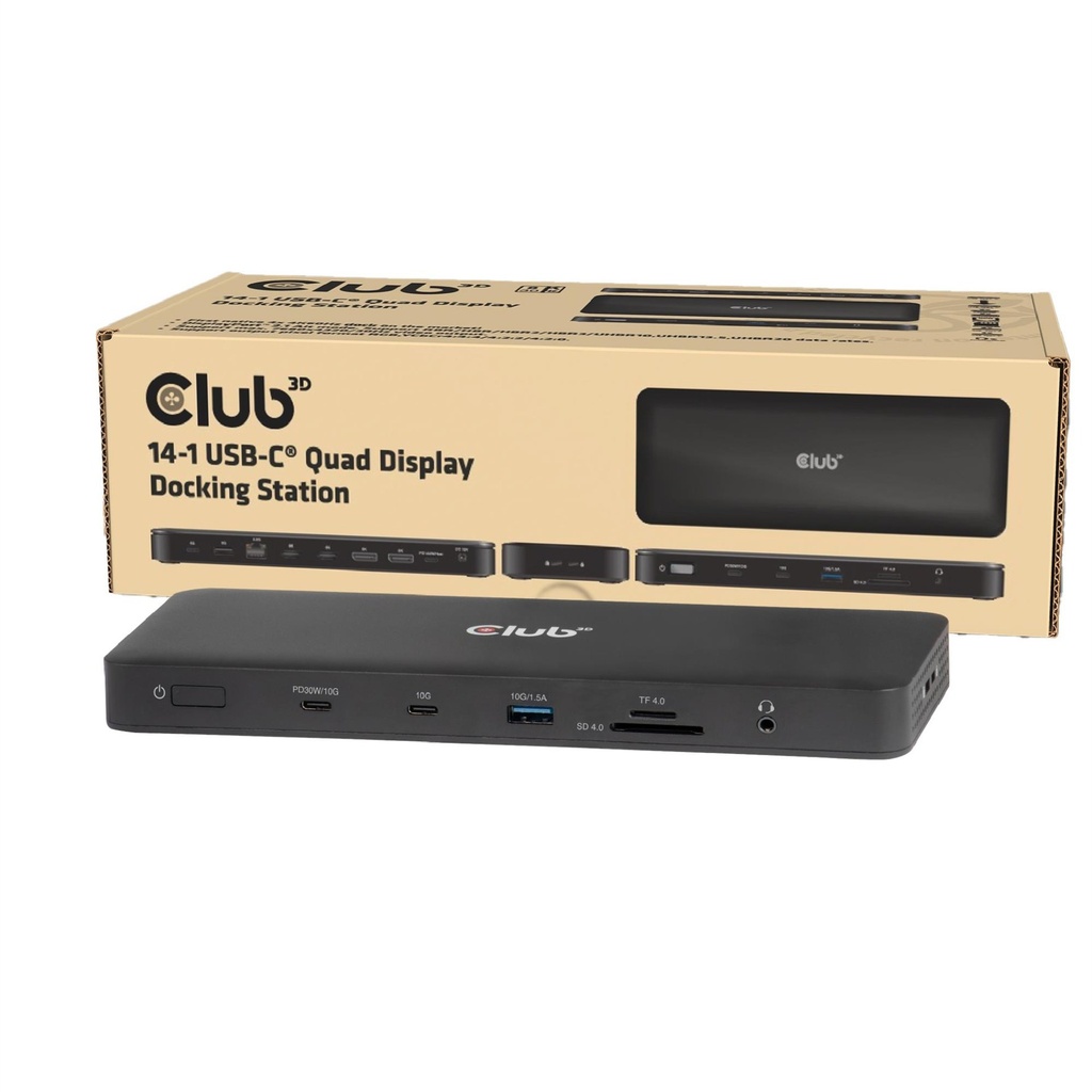 Docking station | Club3d NB ACC Docking Station 14IN1 Usb-c 150W